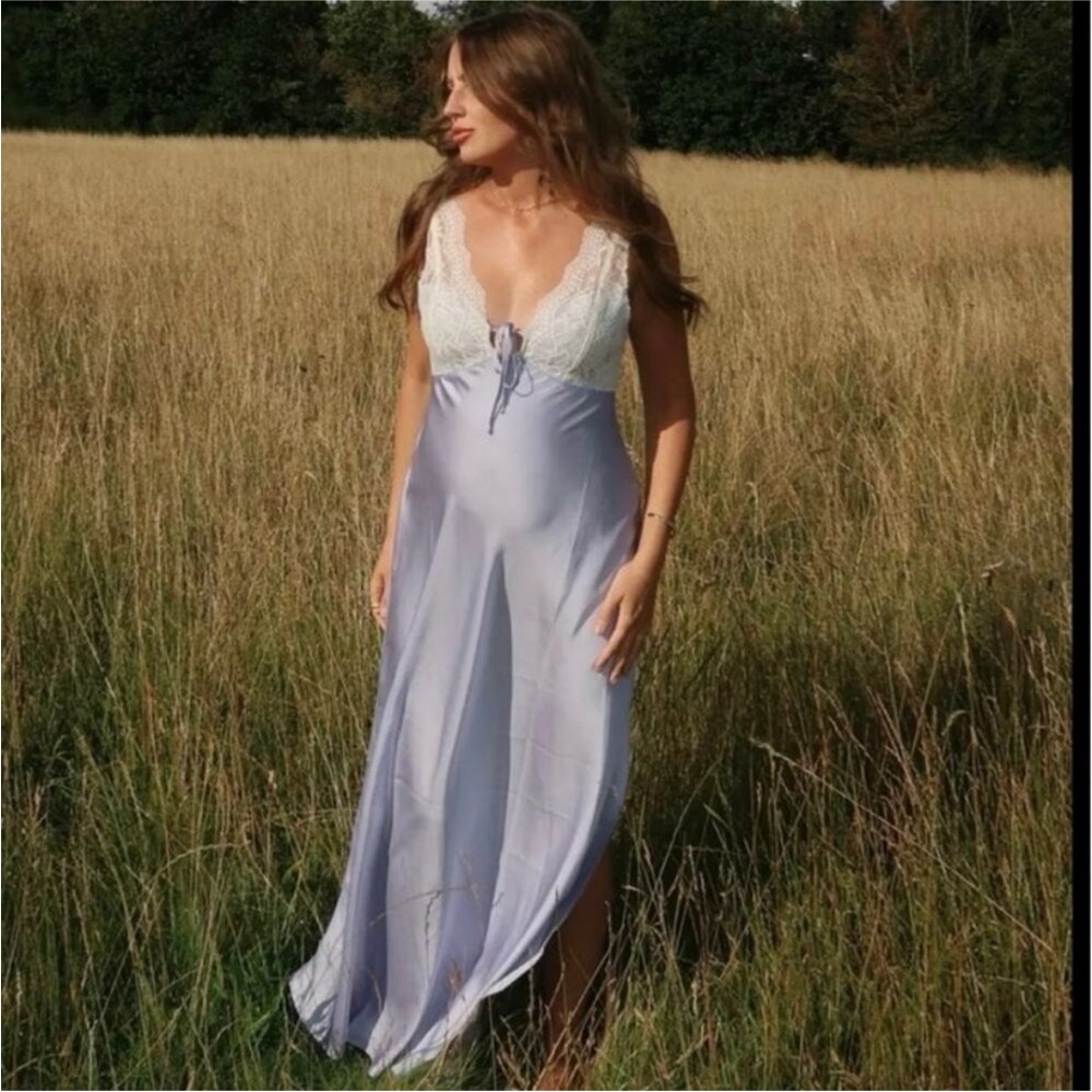 NWOT Intimately Free People Countryside Maxi Slip Dress Silky S